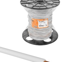 Провод ПуВнг(А)-LS 1х4,0 ГОСТ на катушке (300м), белый TDM