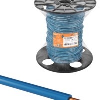 Провод ПуВнг(А)-LS 1х4,0 ГОСТ на катушке (300м), синий TDM