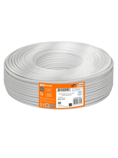 Провод ПуВнг(А)-LS 1х1,5 ГОСТ (100м), белый TDM — изображение 3