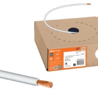 Провод ПуГВ 1х2,5 ГОСТ в коробке (100м), белый TDM