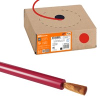 Провод ПуГВнг(А)-LS 1х2,5 ГОСТ в коробке (100м), красный TDM