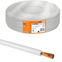 Провод ПуГВ 1х4,0 ГОСТ (100м), белый TDM