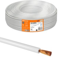 Провод ПуГВ 1х6,0 ГОСТ (100м), белый TDM