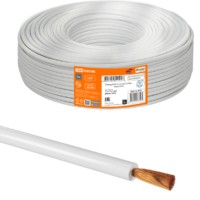 Провод ПуГВ 1х10,0 ГОСТ (100м), белый TDM