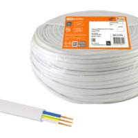 Провод ПГВВП 3х4 ГОСТ (100м), белый TDM