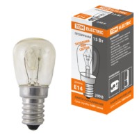 Лампа накаливания РН(ПШ)-230-15, 15 Вт, 230 В, Е14, ккоробка TDM