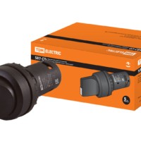 Перекл. 3 полож. SB7-CD33 с фиксацией, 2НО, d22 мм, черный, IP40 TDM