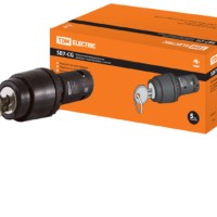 Перекл. 3 полож. с ключом SB7-CG33 с фиксацией, 2НО, d22 мм, черный, IP40 TDM