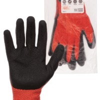 Перчатки полиэфирные “Контакт-Хард”, рельефное латексное покрытие, 10, 15 кл., 63-65 г, 1 пара, TDM