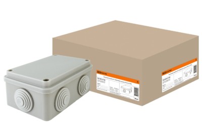 Коробка КМЭР ОП 120х80х50мм крышка IP55 6 вх. TDM SQ1401-0005
