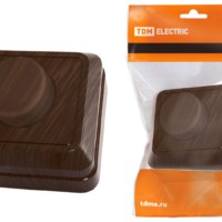 Светорегулятор поворотный RL 300 Вт IP20 бук “Ладога” TDM