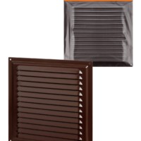 Решетка металл. 250х250, коричневая, с покрытием полимерной эмалью TDM