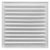 Решетка металл. усиленная 300х300, белая, с покрытием полимерной эмалью, TDM
