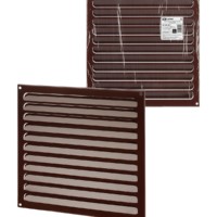 Решетка металл. усиленная 300х300, коричневая, с покрытием полимерной эмалью, TDM