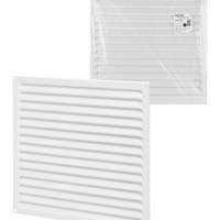 Решетка металл. усиленная 400х400, белая, с покрытием полимерной эмалью, TDM