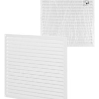 Решетка металл. усиленная 450х450, белая, с покрытием полимерной эмалью, TDM