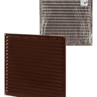 Решетка металл. усиленная 450х450, коричневая, с покрытием полимерной эмалью, TDM