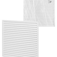 Решетка металл. усиленная 500х500, белая, с покрытием полимерной эмалью, TDM