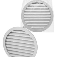 Решетка вентиляционная круглая алюминиевая с москитной сеткой, с фланцем d250, внеш. D275, TDM