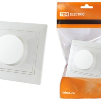 Светорегулятор поворотный RL 300 Вт белый “Таймыр” TDM