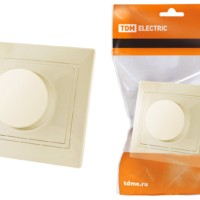 Светорегулятор поворотный RL300 Вт сл. кость “Таймыр” TDM