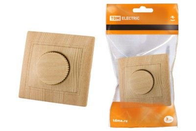 Светорегулятор поворотный RL 300 Вт “ЭКО” (сосна) “Таймыр” TDM