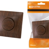 Светорегулятор поворотный RL 300 Вт “ЭКО” (бук) “Таймыр” TDM