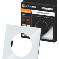 Рамка одиночная хрустально-белая, стекло, “Байкал” TDM