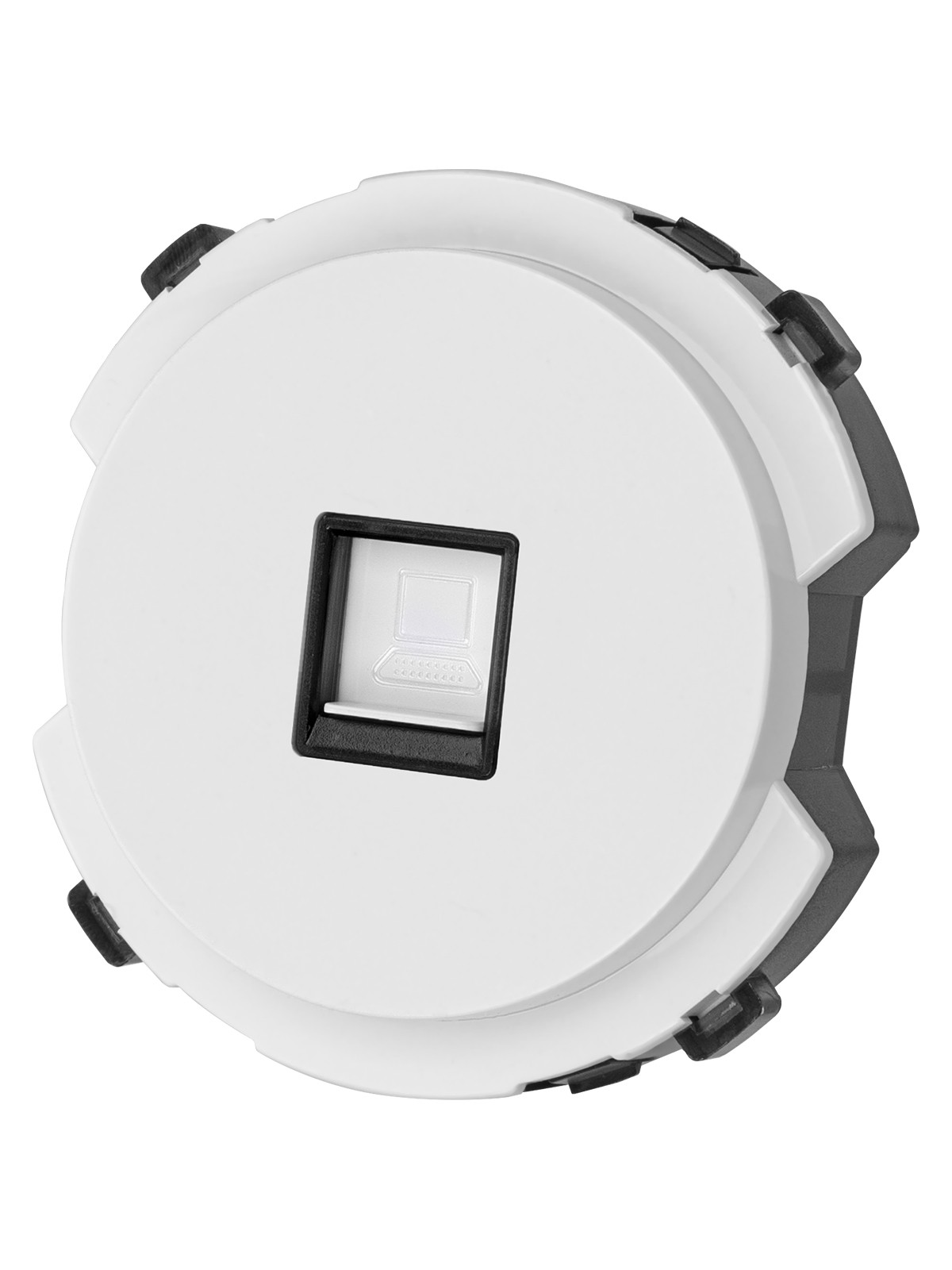 Розетка компьютерная RJ45 белая, "Байкал" TDM — изображение 2