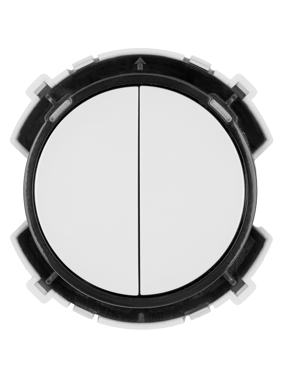 Выключатель 2-кл. 16А 250В кнопочный механизм белый, "Байкал" TDM — изображение 3