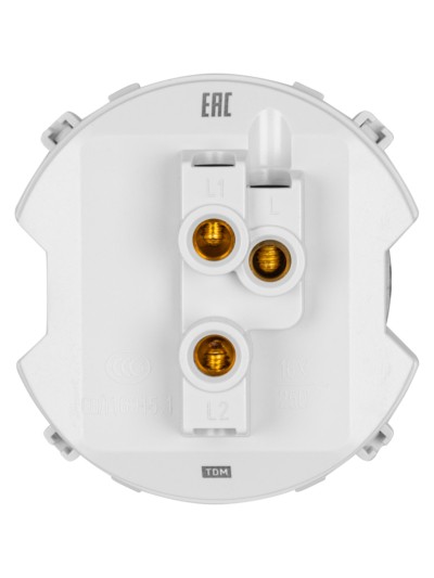 Выключатель звонка 1-кл. 16А 250В белый, "Байкал" TDM — изображение 4