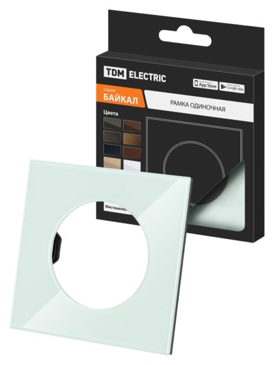 Рамка одиночная фисташковая, стекло, “Байкал” TDM