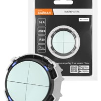 Выключатель 4-кл. 16А 250В проходной кнопочный механизм фисташковый, “Байкал” TDM