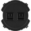 Розетка компьютерная двойная RJ45 агат, "Байкал" TDM