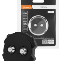 Розетка TV/SAT проходная агат, “Байкал” TDM