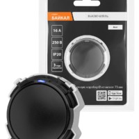 Выключатель 1-кл. 16А 250В проходной кнопочный механизм агат, “Байкал” TDM