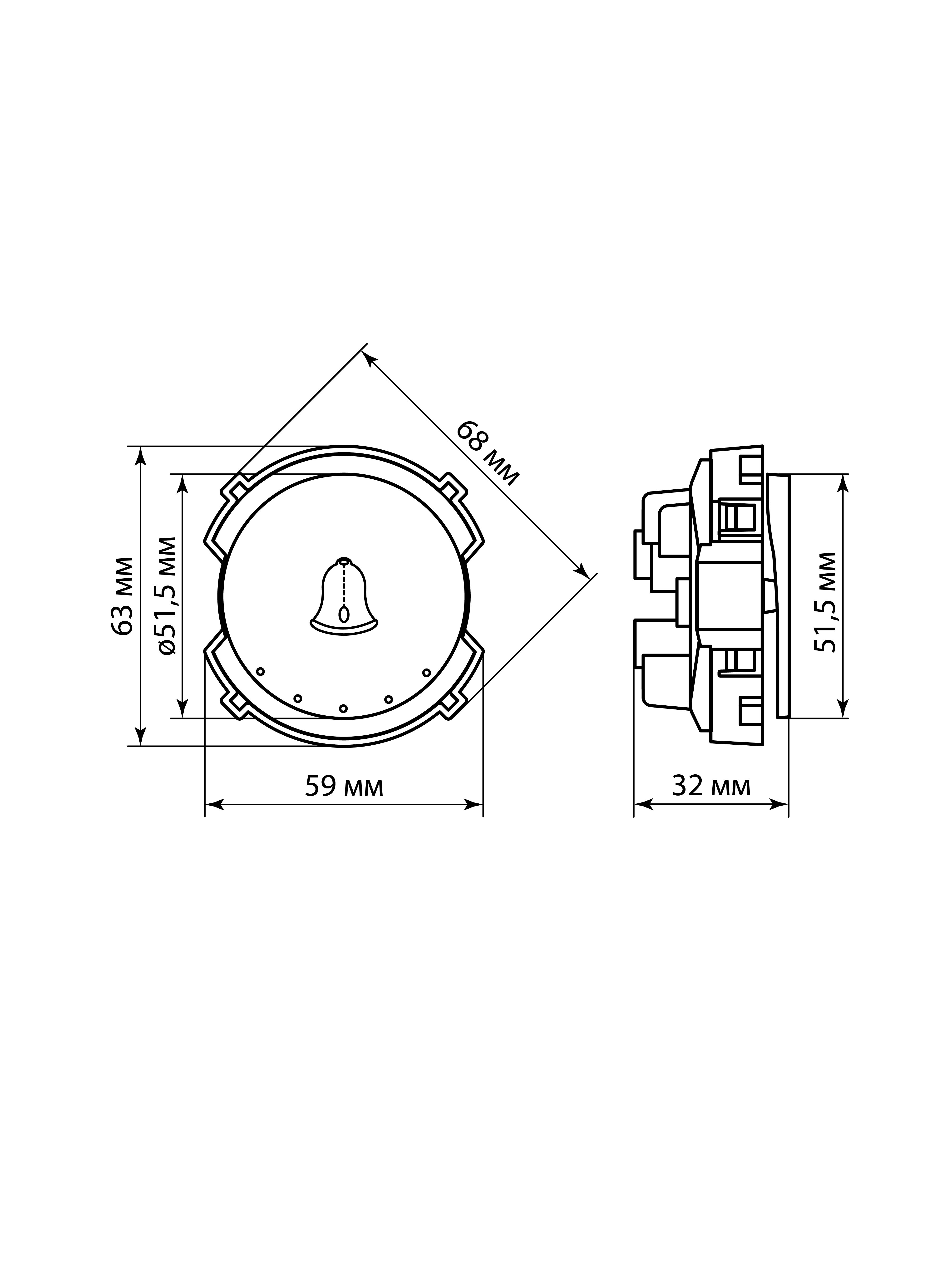 Выключатель звонка 1-кл. 16А 250В агат, "Байкал" TDM — изображение 6