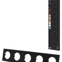 Рамка пятипостовая агат, алюминий, шлифованный, “Байкал” TDM