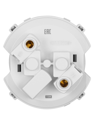 Розетка 2П 16А 250В с защ. шт. платина, "Байкал" TDM — изображение 4
