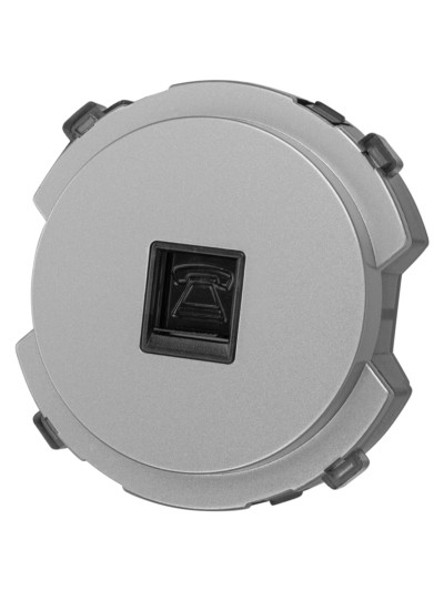 Розетка телефонная RJ11 платина, "Байкал" TDM — изображение 2