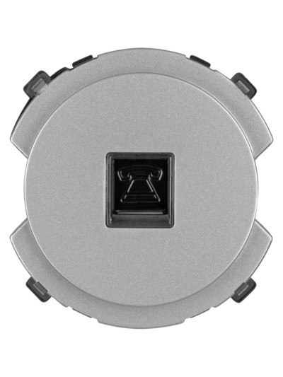 Розетка телефонная RJ11 платина, "Байкал" TDM — изображение 3