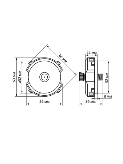 Розетка TV/SAT оконечная платина, "Байкал" TDM — изображение 6