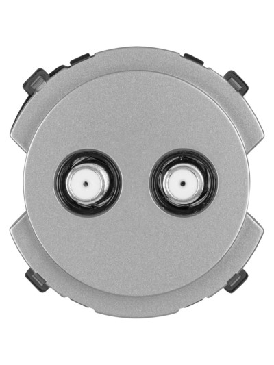 Розетка TV/SAT проходная платина, "Байкал" TDM — изображение 3