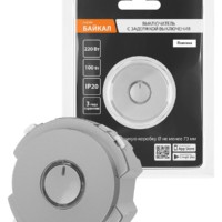 Выключатель с задержкой выключения 16А 250В платина, “Байкал” TDM