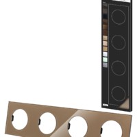 Рамка четверная бронза, стекло, “Байкал” TDM