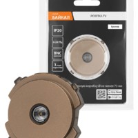 Розетка TV оконечная бронза, “Байкал” TDM