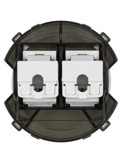 Розетка компьютерная двойная RJ45 бронза, "Байкал" TDM — изображение 4