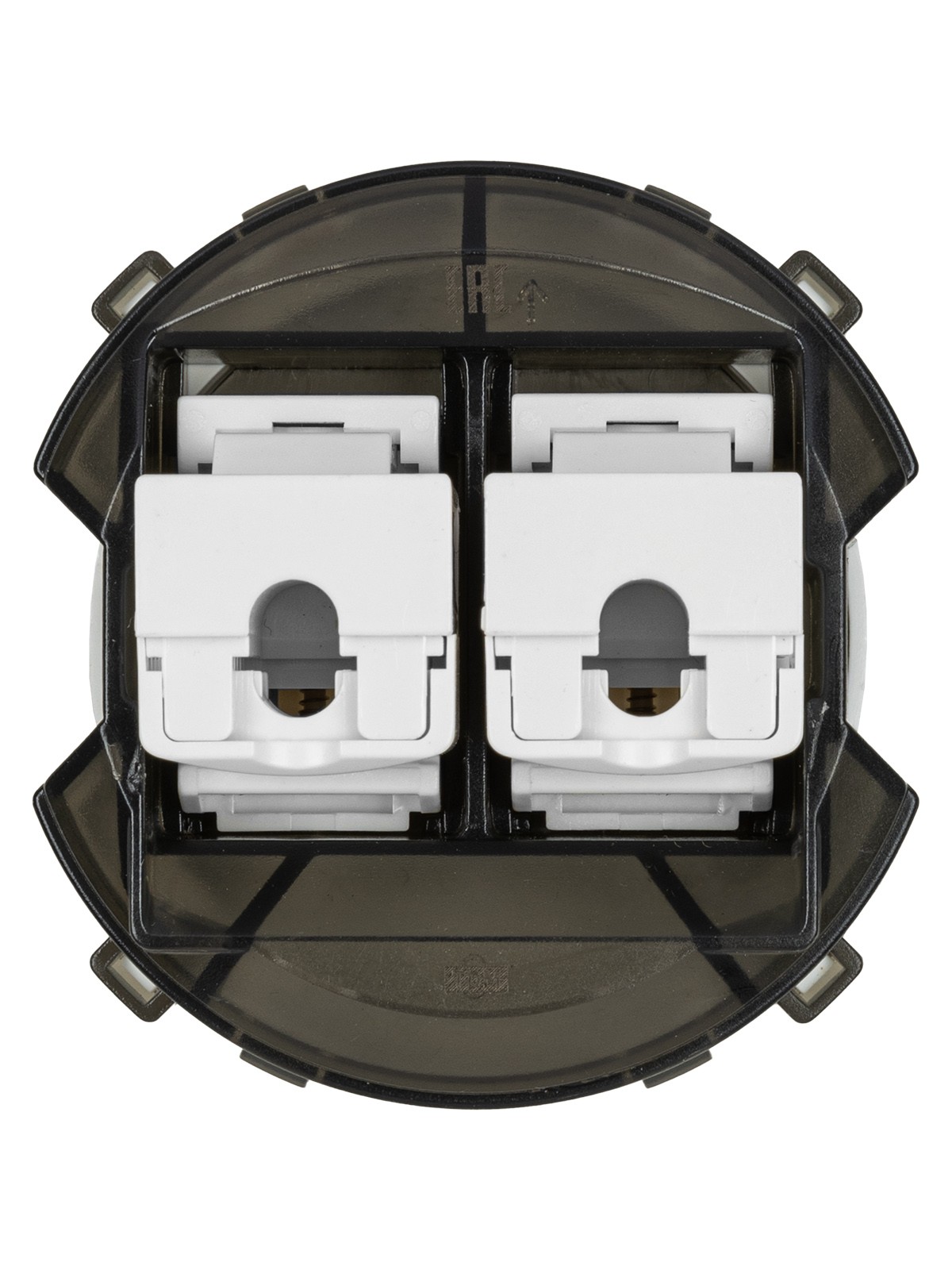 Розетка компьютерная двойная RJ45 бронза, "Байкал" TDM — изображение 4