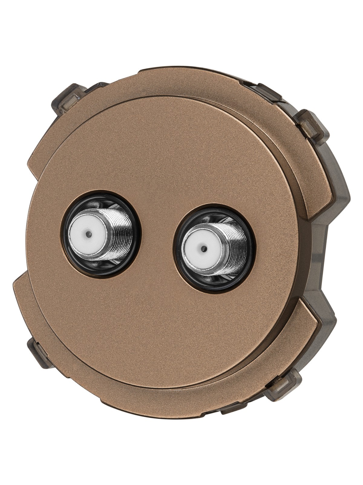 Розетка TV/SAT проходная бронза, "Байкал" TDM — изображение 2