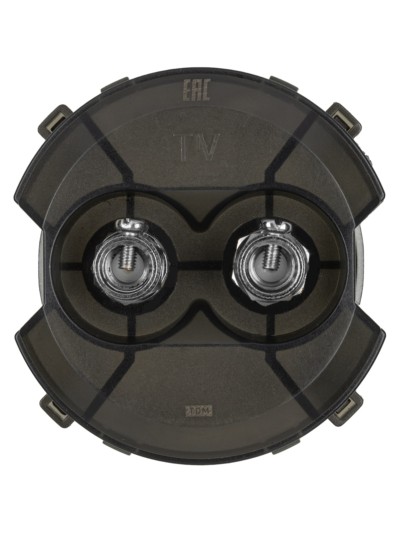 Розетка TV/SAT проходная бронза, "Байкал" TDM — изображение 4